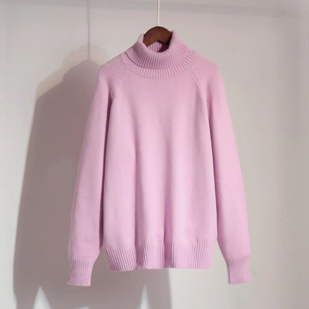 Detail-Rich Women's Knit High-Neck Relaxed Sweater