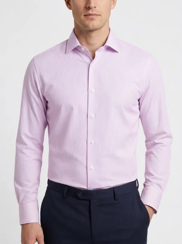 Men's Classic Pinstripe Dress Shirt