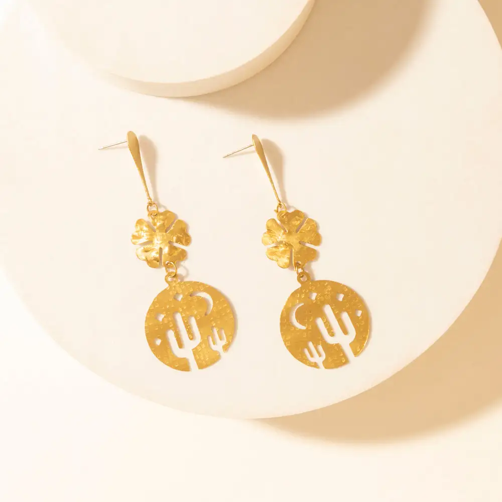 Crisp Statement Celestial Crescent Earrings