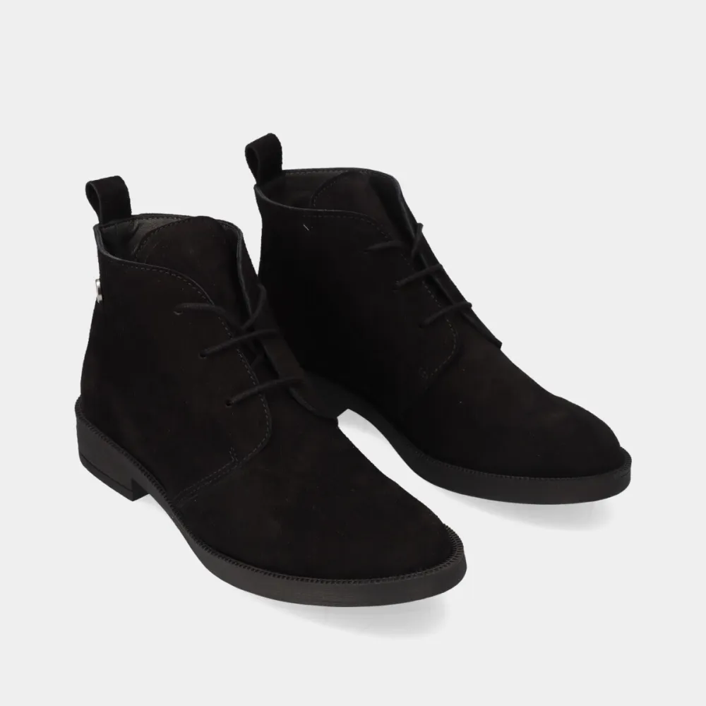 Suede Comfort Lace Up Ankle Boots