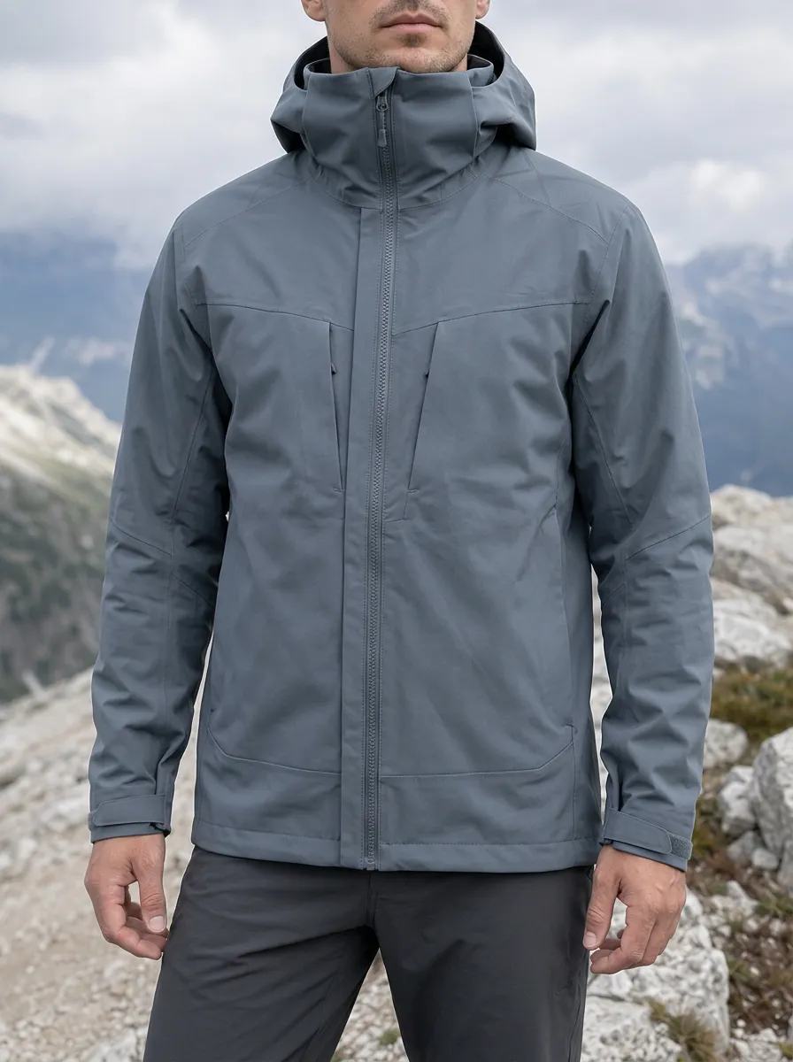 Men's Hiking Outdoor Mountain Graphic Printed Jacket