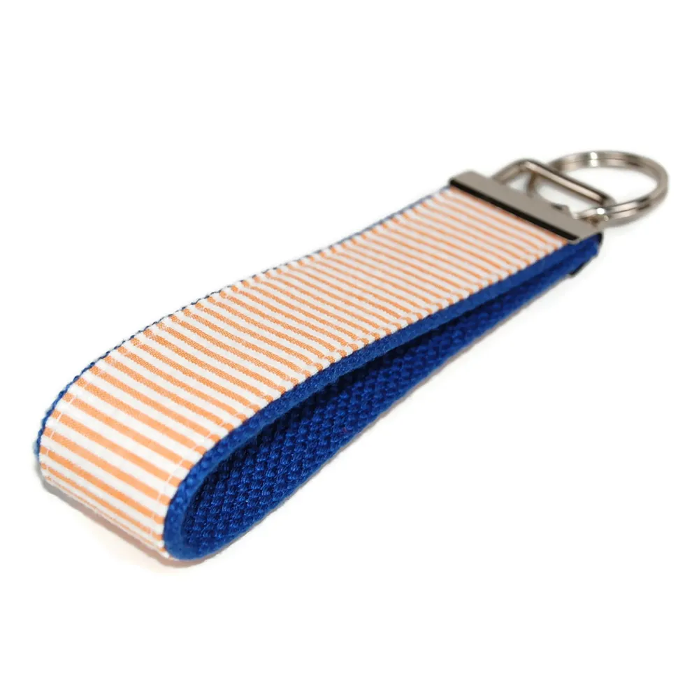 Seersucker Statement Keychain