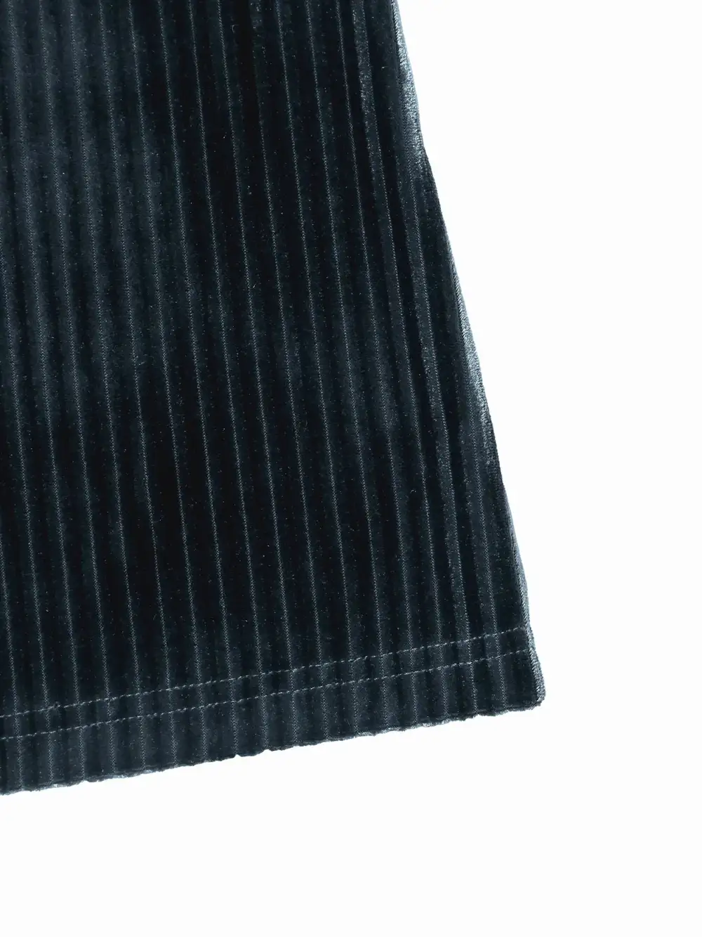 High Waist Ribbed Velvet Flare Pants