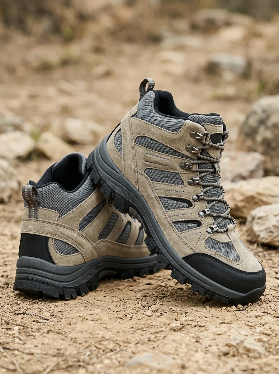 Men's Suede Mesh Outdoor Work Boots