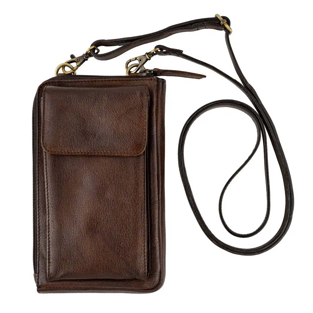 Leather Pocket Detail Card Wallet