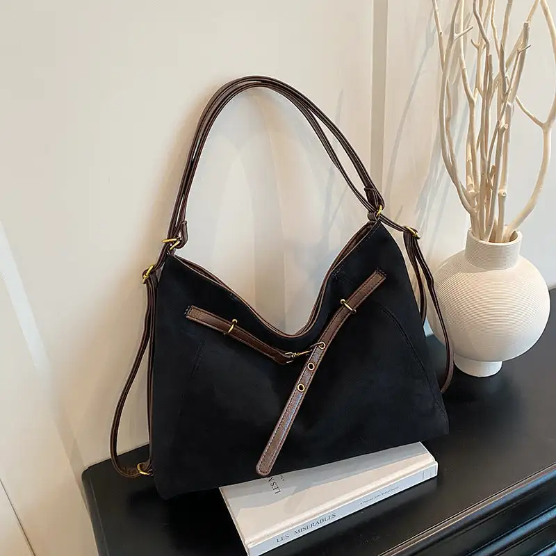 Suede Hobo Bag