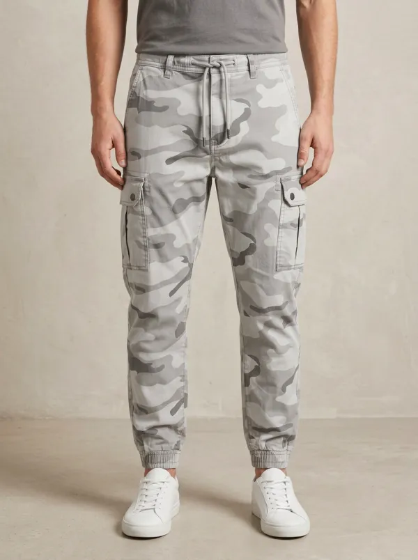 Men's Camouflage Drawstring Cargo Joggers