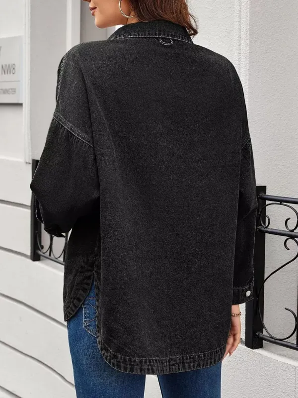 Vintage Wash Button-down Jacket