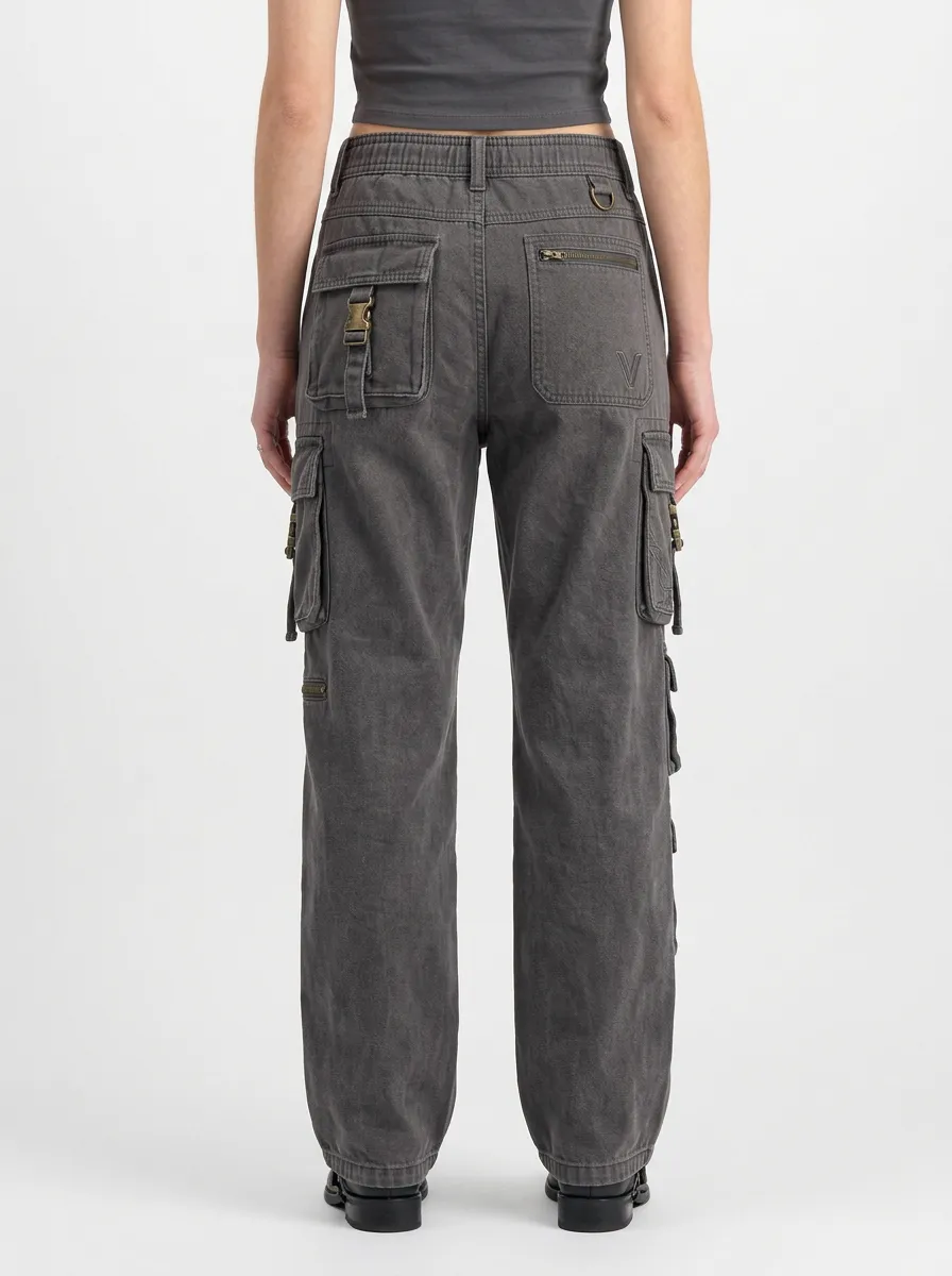 Minimal Techwear Style Collection Women's Multi Pocket Cargo Pants