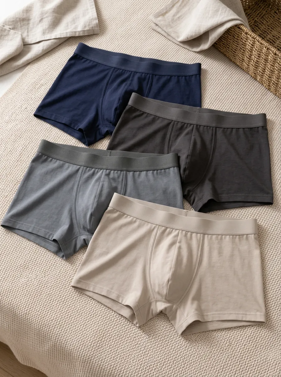Men's Everyday Basics Minimalist Multipack Cotton Boxer Briefs Set