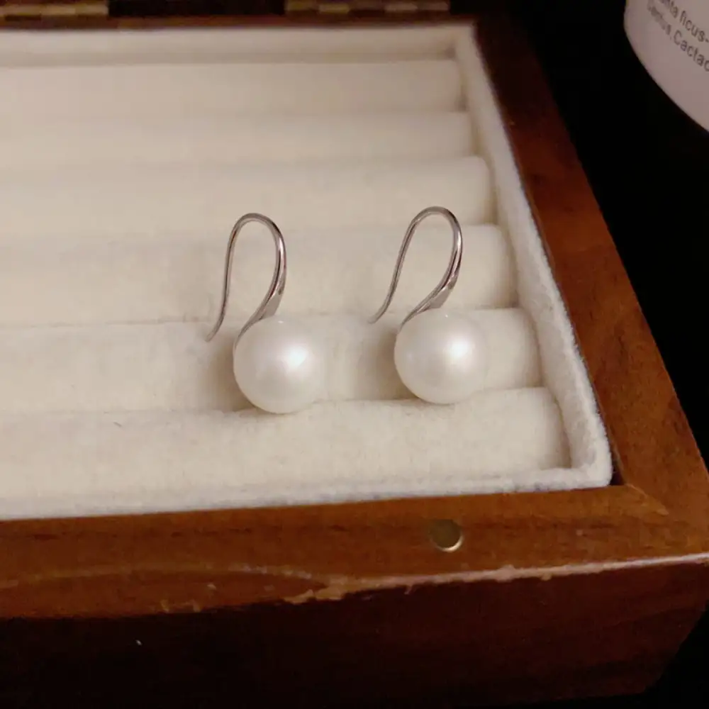 Sterling Silver Pearl Drop Earrings