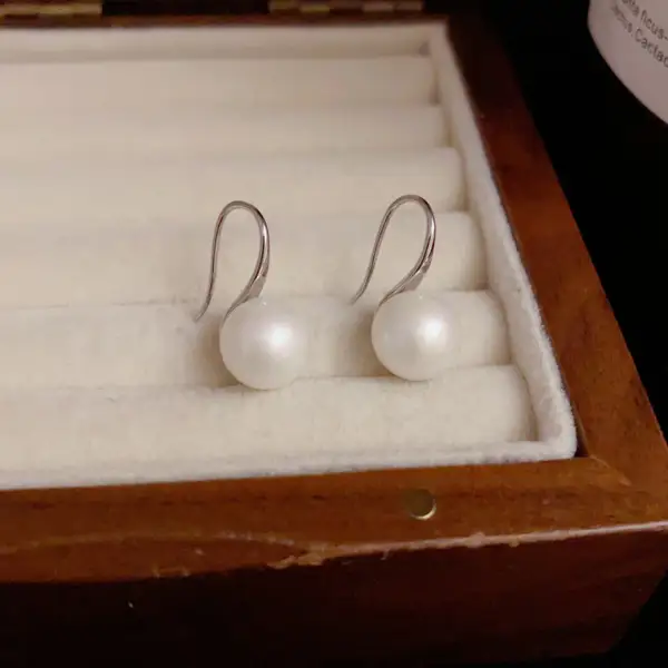 Sterling Silver Pearl Drop Earrings