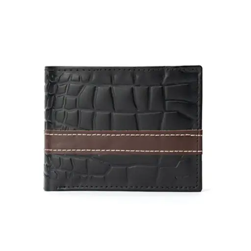 Crocodile Pattern Leather Wallet