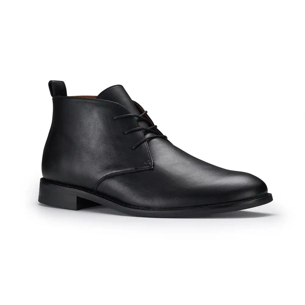 Classic Faux-Suede Suede Faux-Leather Chukka Boots