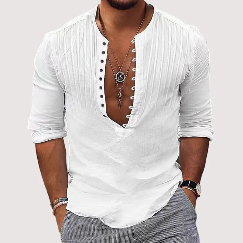 Tailored Cotton Linen Shirt