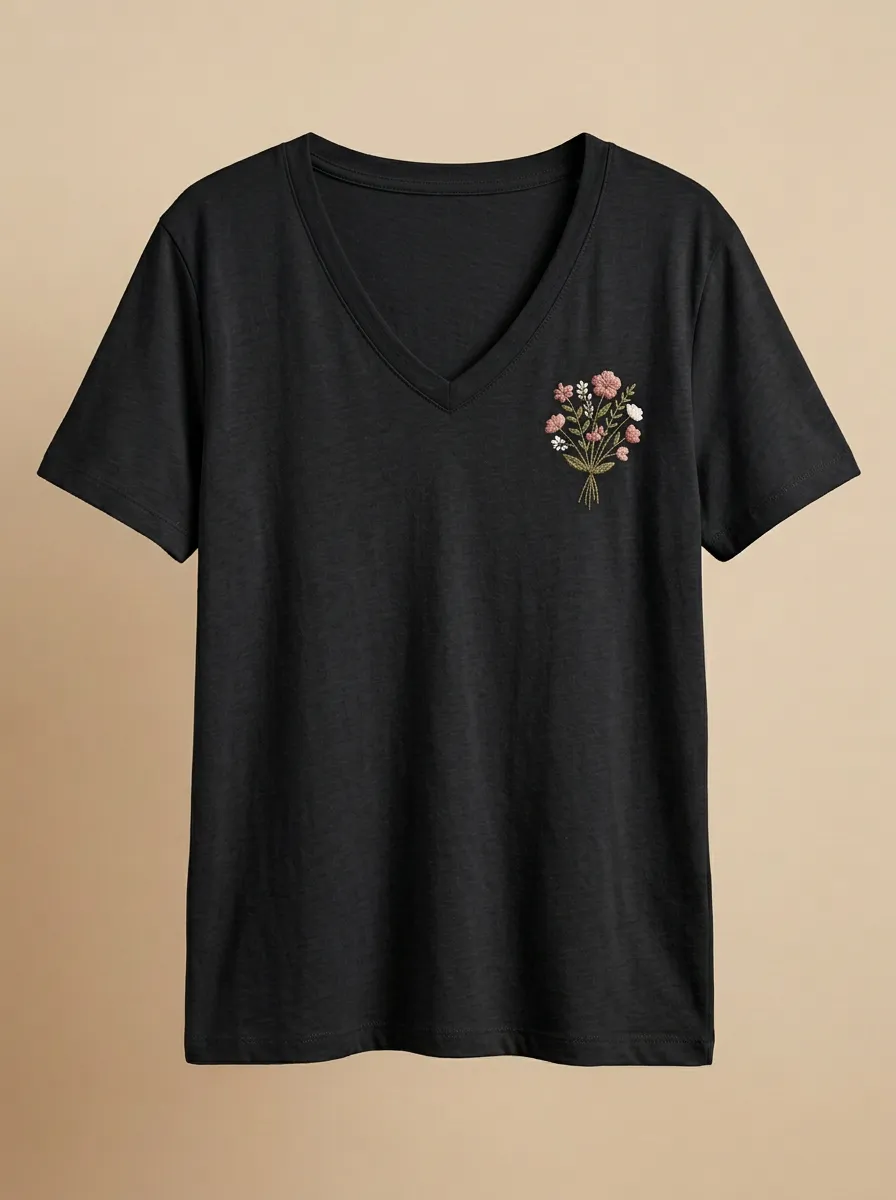 Women's Heathered V-Neck T-Shirt