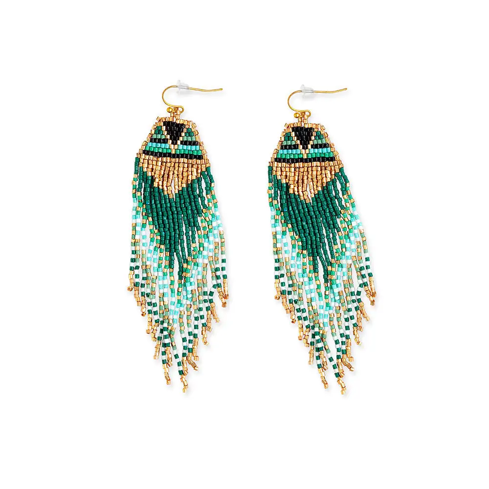 Flowing Textured Artful Statement Earrings