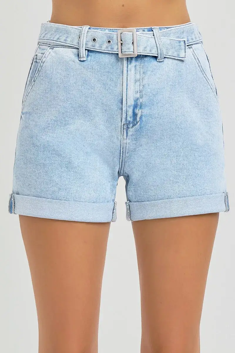 Everyday High Rise Rolled Hem Shorts