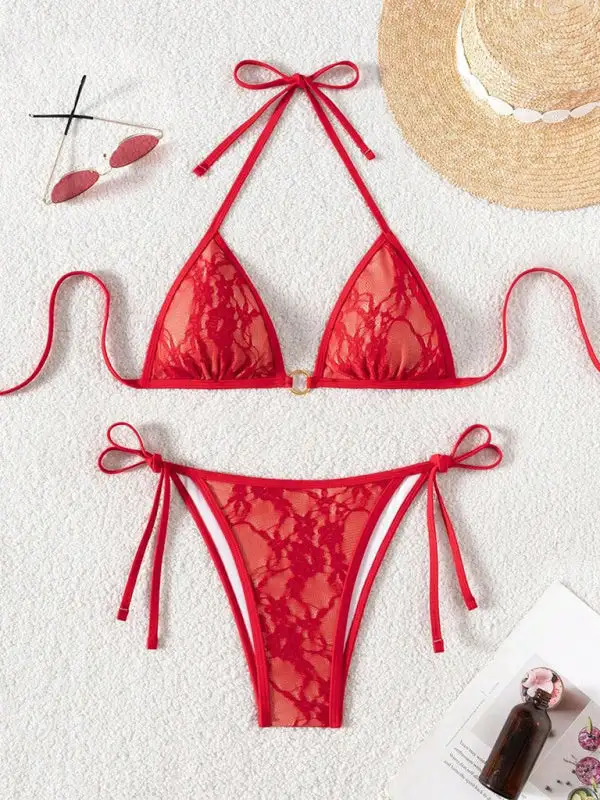 Pull On Raw Hem Swim Set