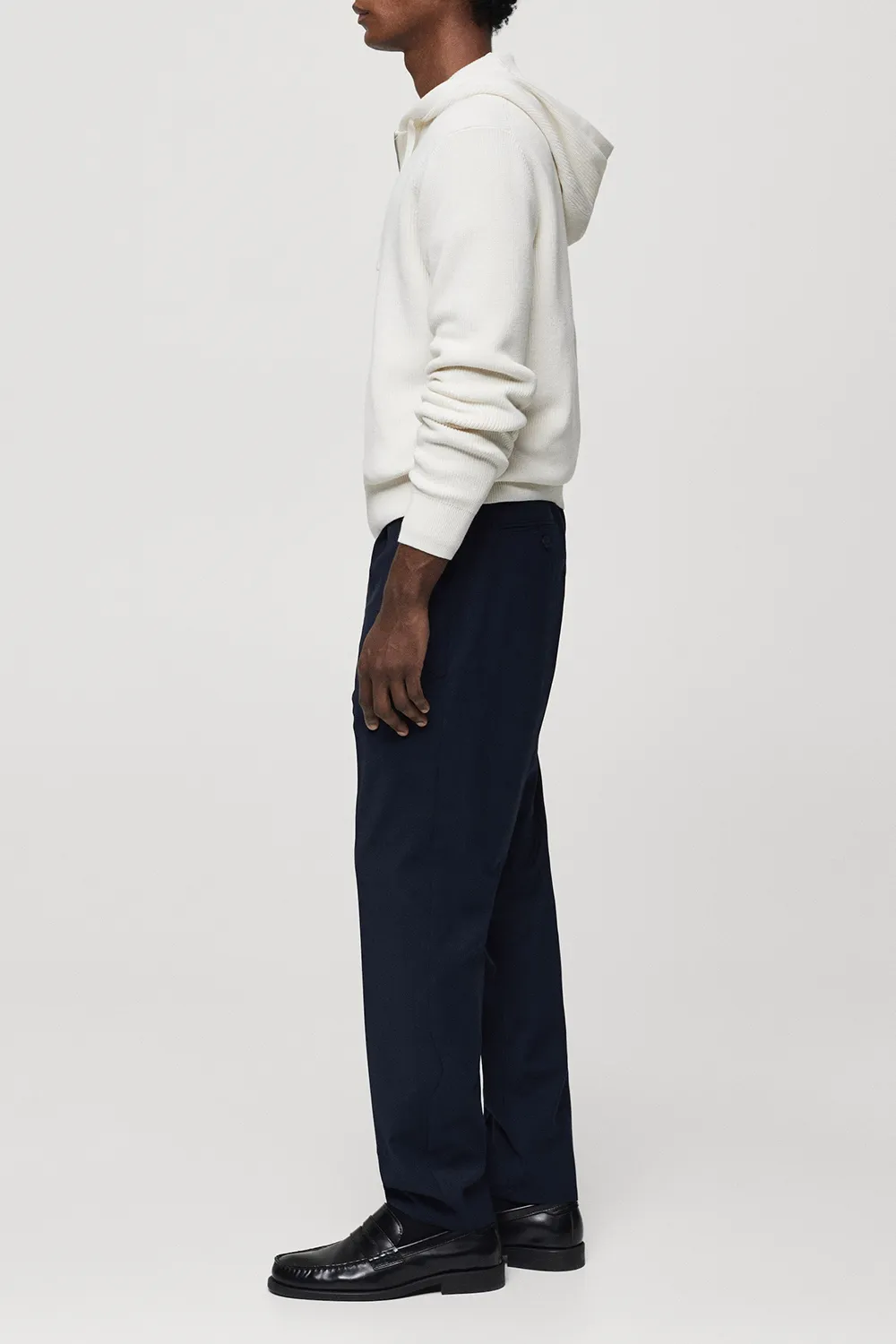 Hooded Knit Sweatshirt