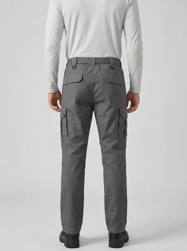 Refined Belted Men's Multi-Pocket Waterproof Tactical Cargo Pants