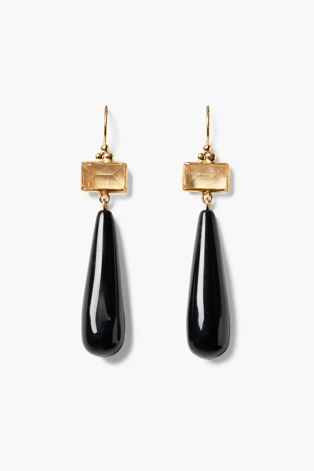Dainty Teardrop Gemstone Statement Earrings