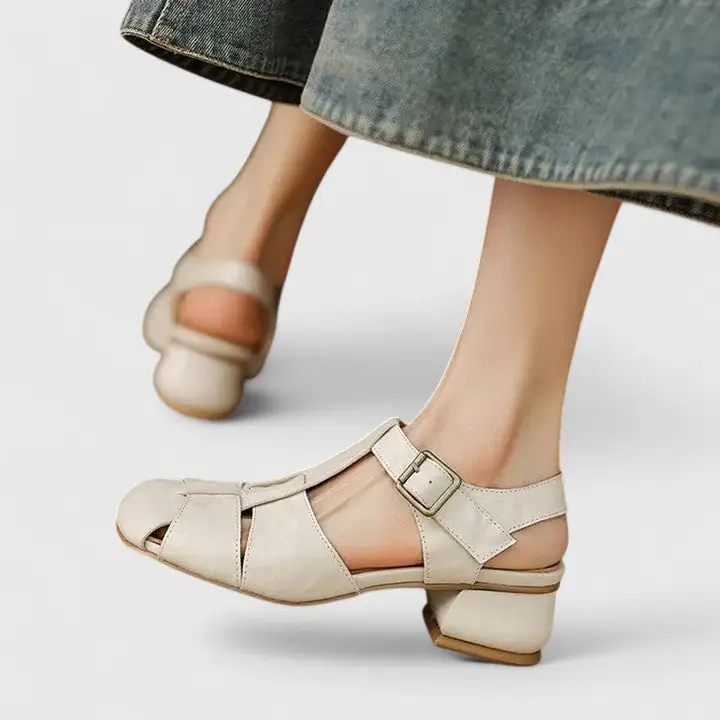 Modern Leather Everyday Flat Sandals