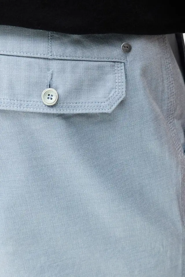 Straight Fit Button Closure Casual Shorts