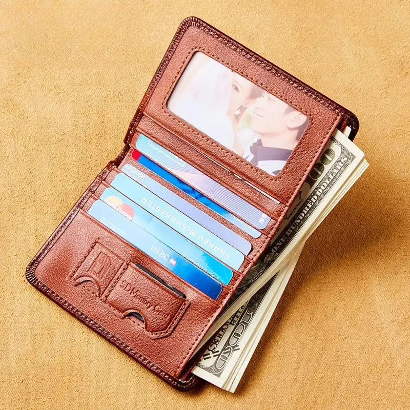 Refined Minimalist: Fold-Over Premium Leather Wallet
