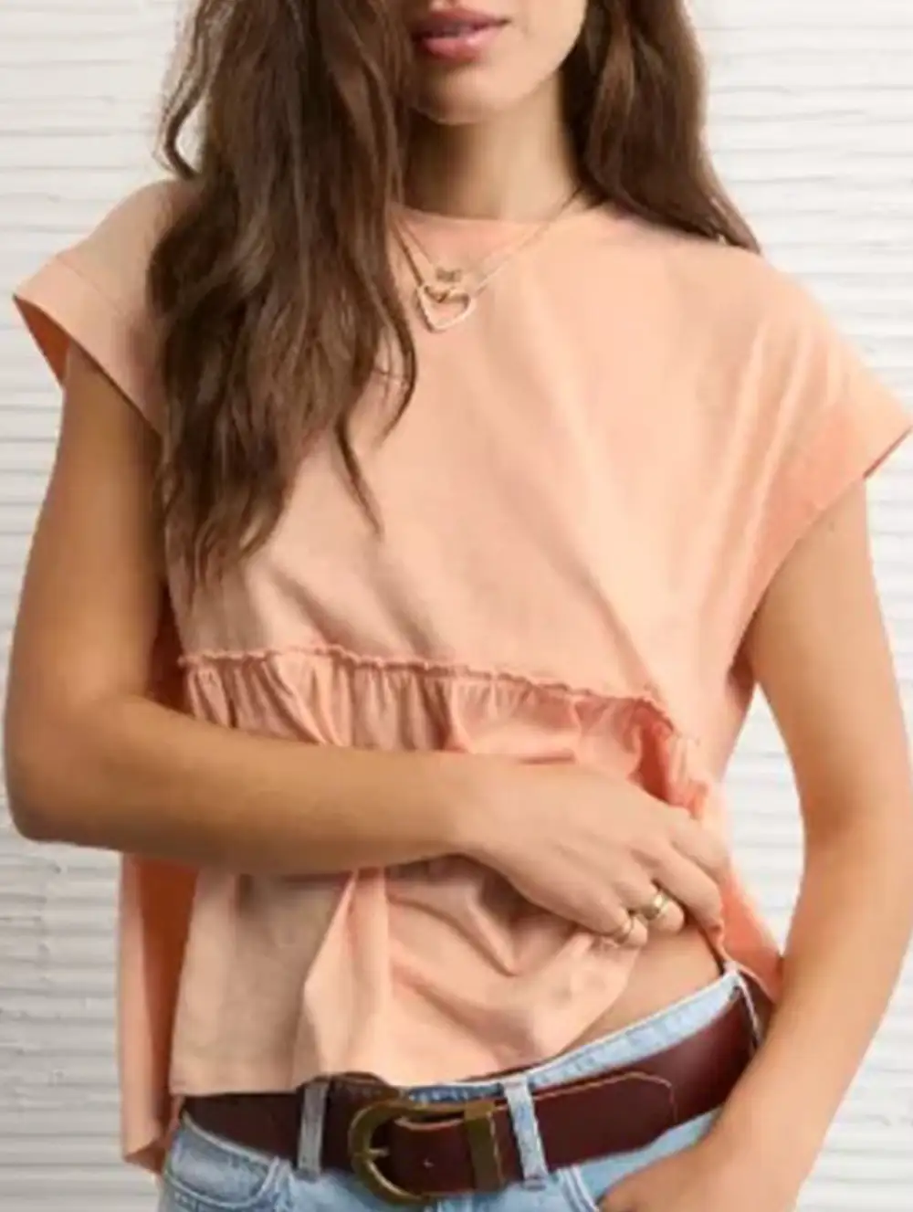 Back Tie Babydoll Top