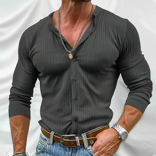 Cargo Pocket Textured Shirt
