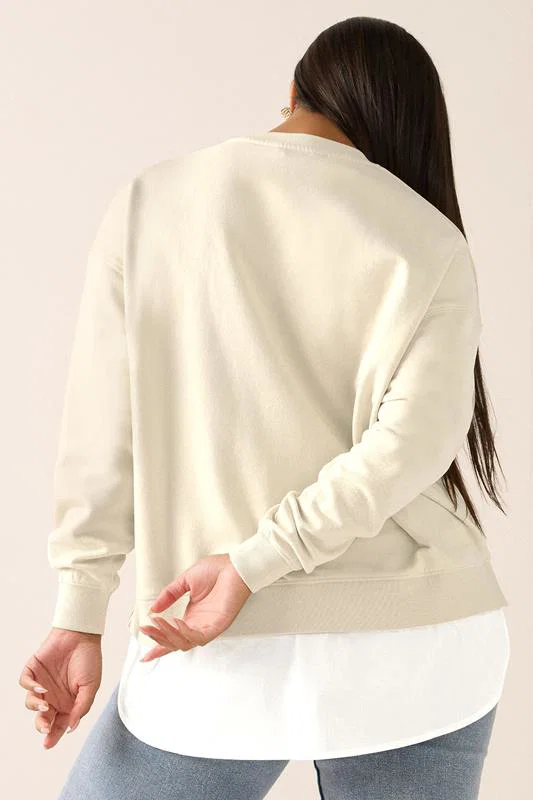 Natural Brown 'New York' 2-In-1 Sweatshirt detail 2