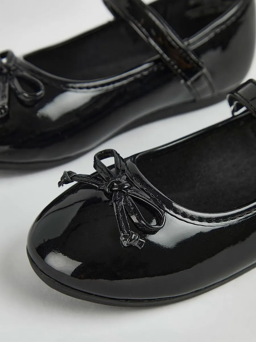 Black Patent Ballet Shoes