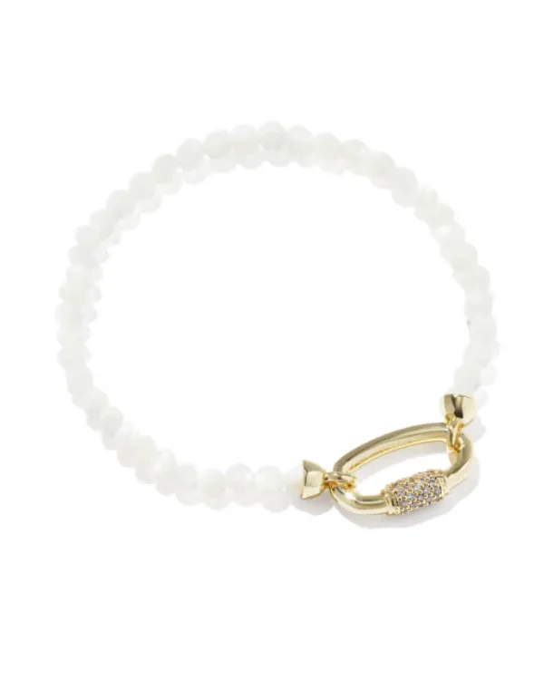 Textured Beaded Stretch Bracelet