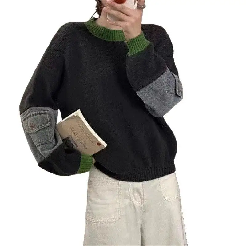 Women's Denim Sweater