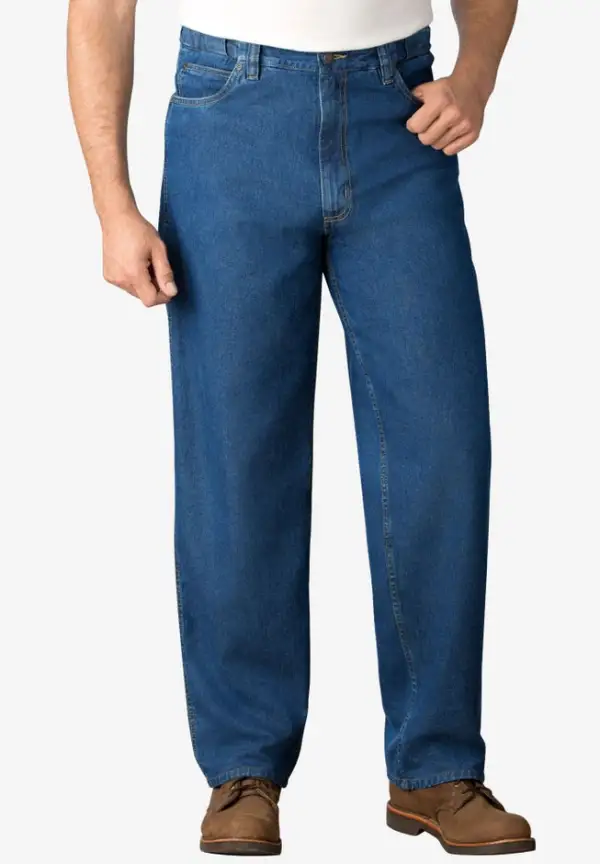 Expandable Waist Relaxed Fit Jeans