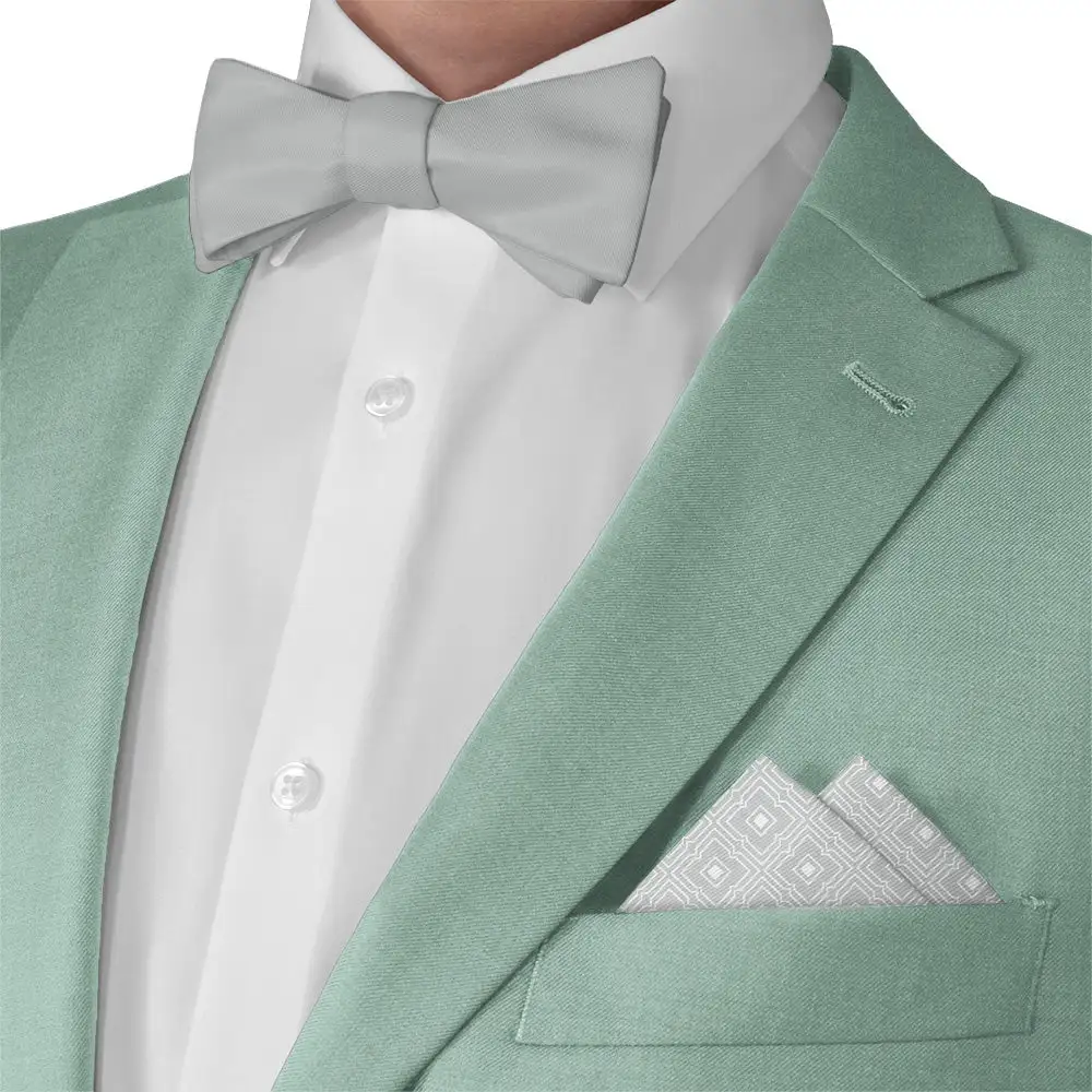 Crisp Subtle Geometric Pocket Square