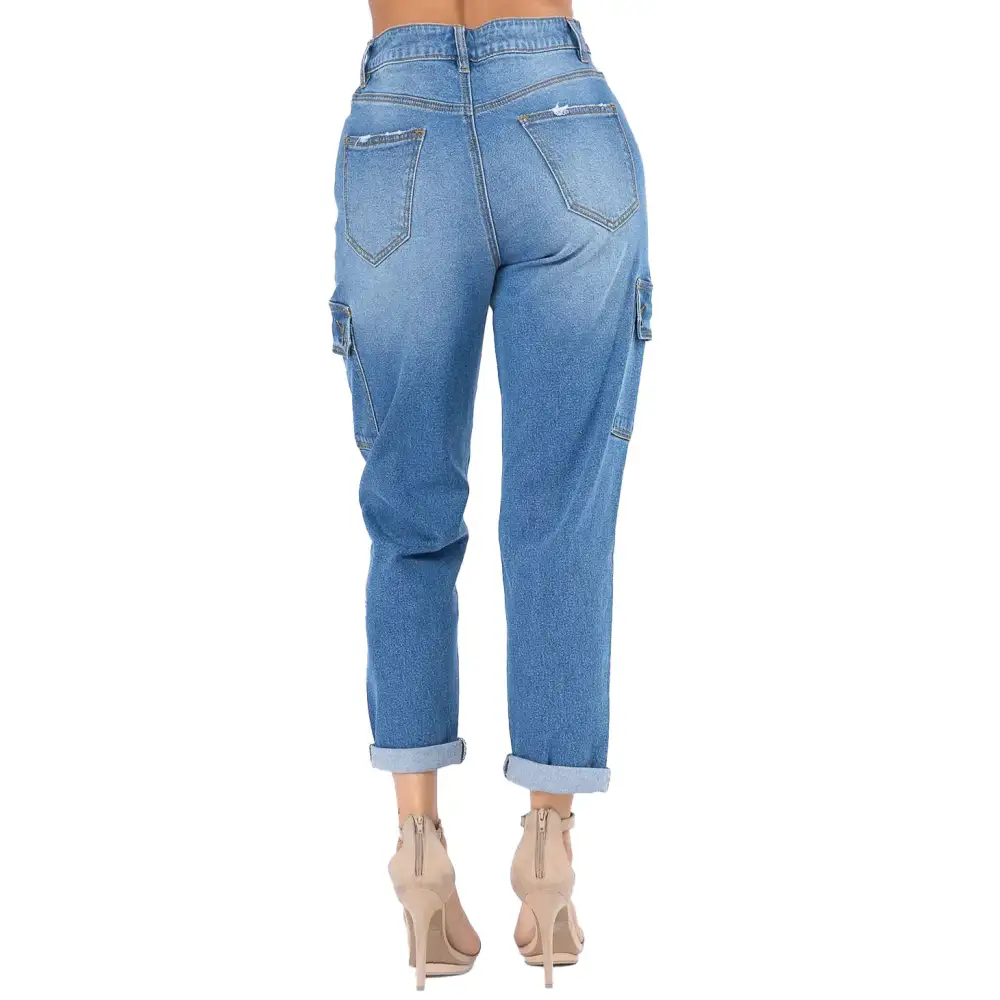 Denim Cargo Jeans