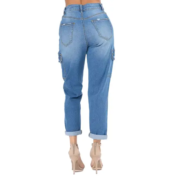 Denim Cargo Jeans