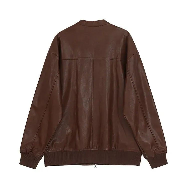 Mallard-Style Trench Leather Jacket