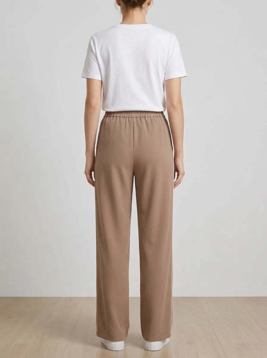 Women's Side-Stripe Wide-Leg Trousers