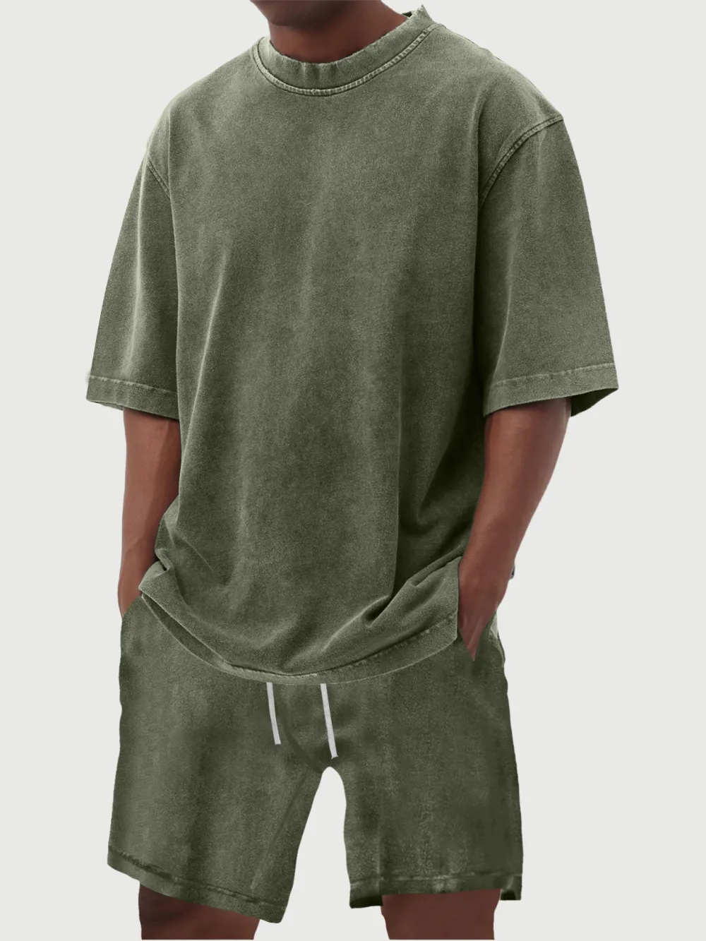 Everyday Structured Garment Washed Set