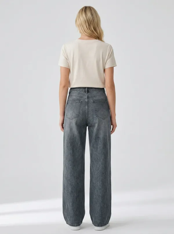 Women's Wide Leg Casual Denim Jeans