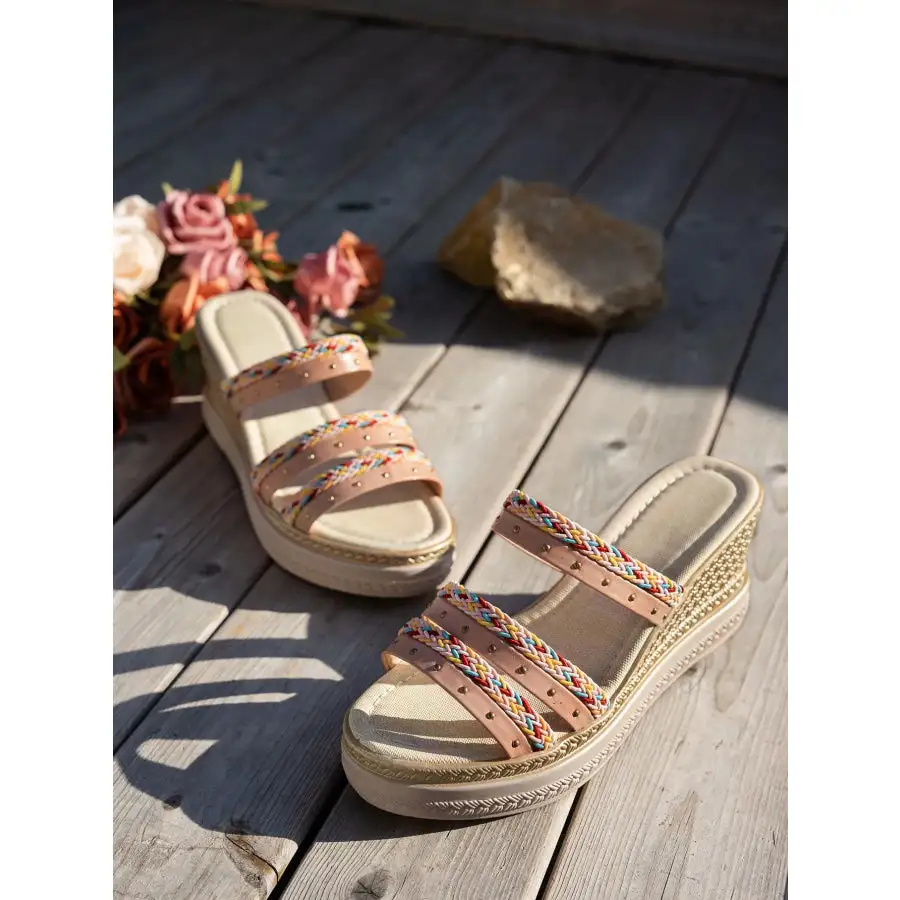 Classic Open Toe Platform Wedge Sandals
