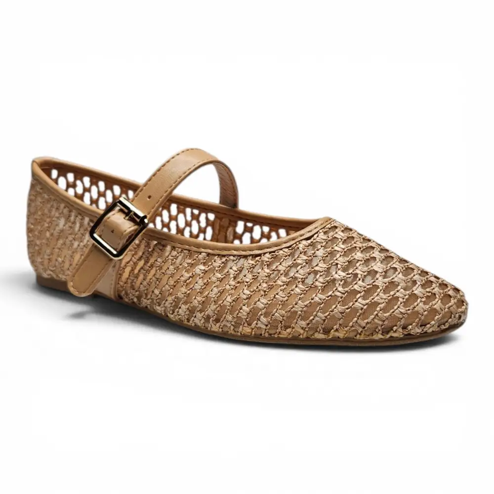 Accept Woven Mary Jane Flats