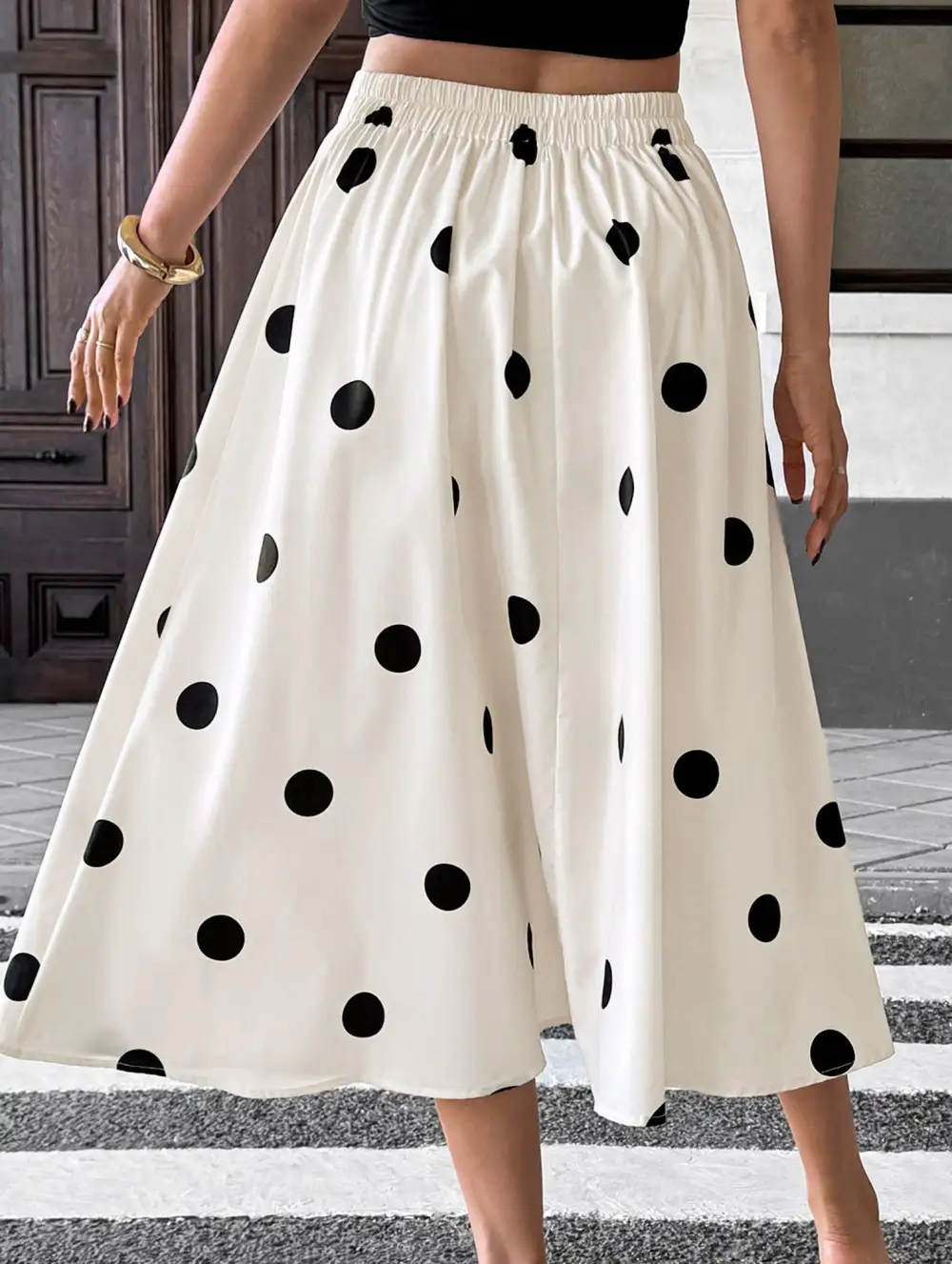 Polka Dot Maxi Skirt