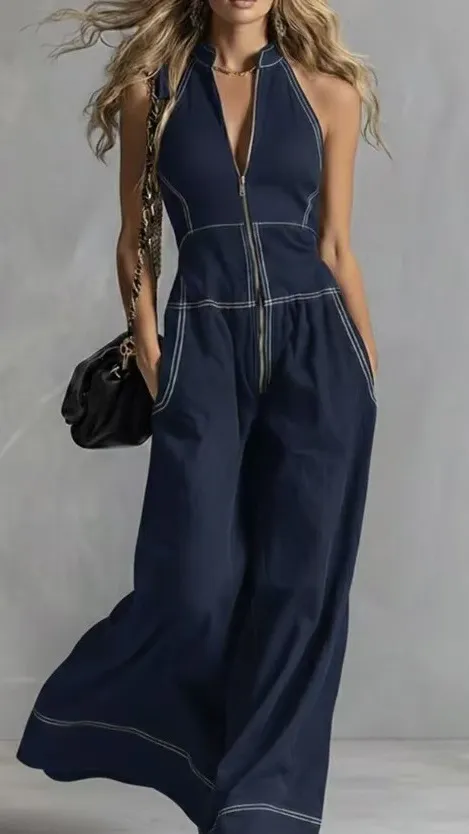 Gathered Waist Jumpsuit