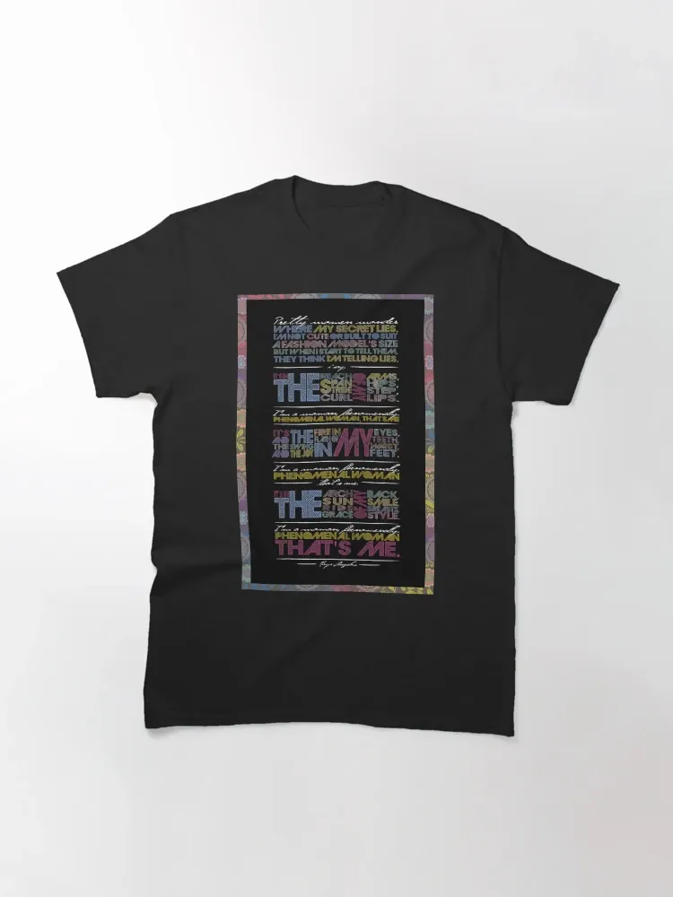 Women's Stylish Artistic Quote Print Crew Neck Short-Sleeve T-Shirt