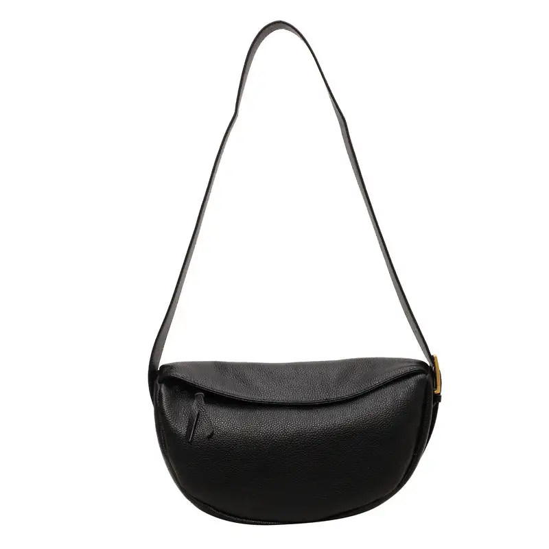 Roomy Leather Dumpling Bag