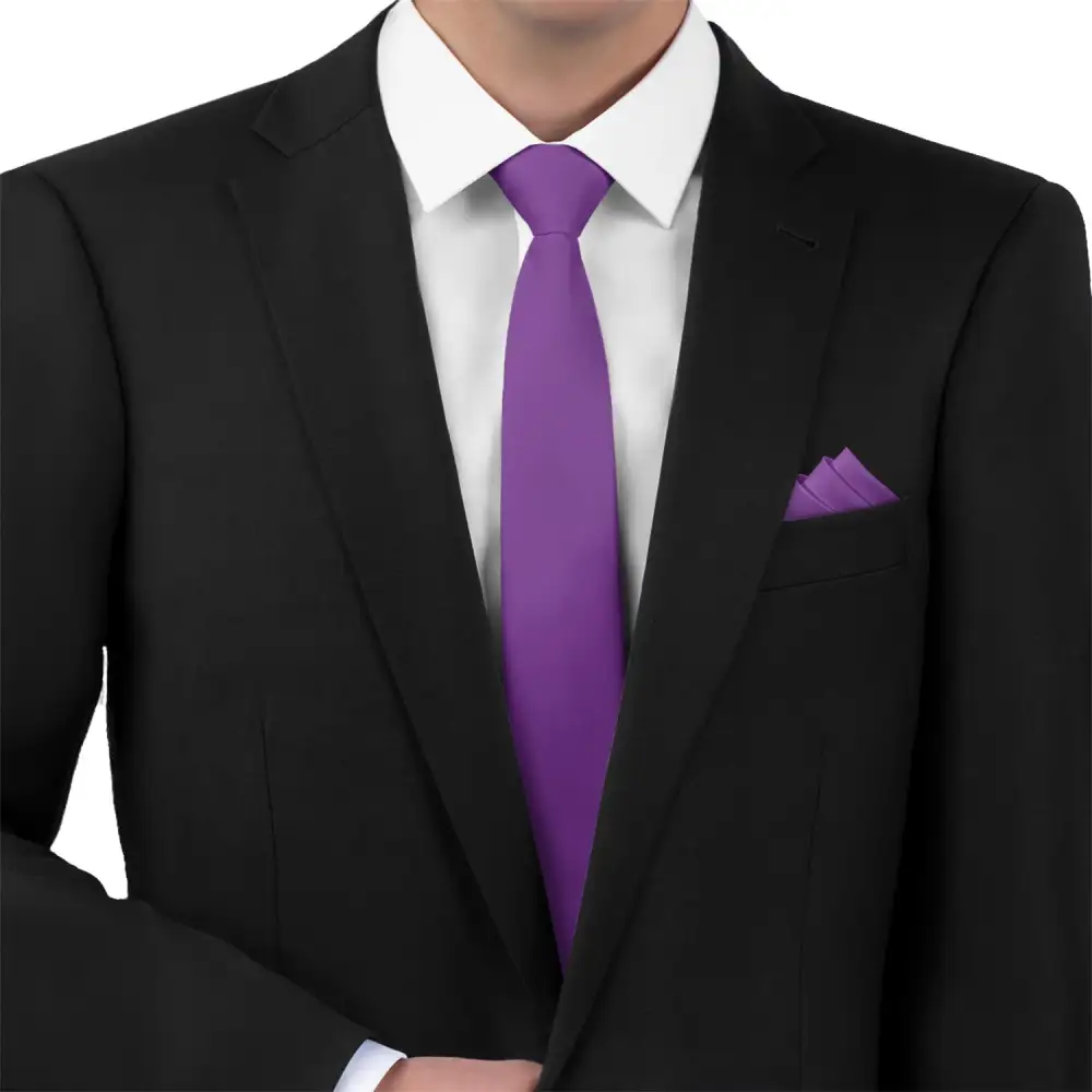 Distinctive Solid Statement Necktie